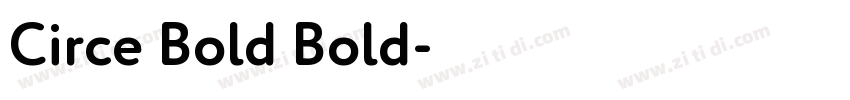 Circe Bold Bold字体转换